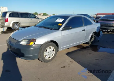 2003 Honda Civic Dx z USA, uszkodzony, nr VIN 1HGEM22283L056163